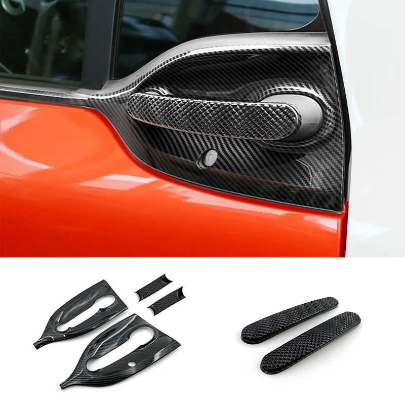 Car Modification Cover Interior Sticker Carbon Style Decoration Shell For Mercedes Smart Fortwo Forfour 453 Exterior Accessories