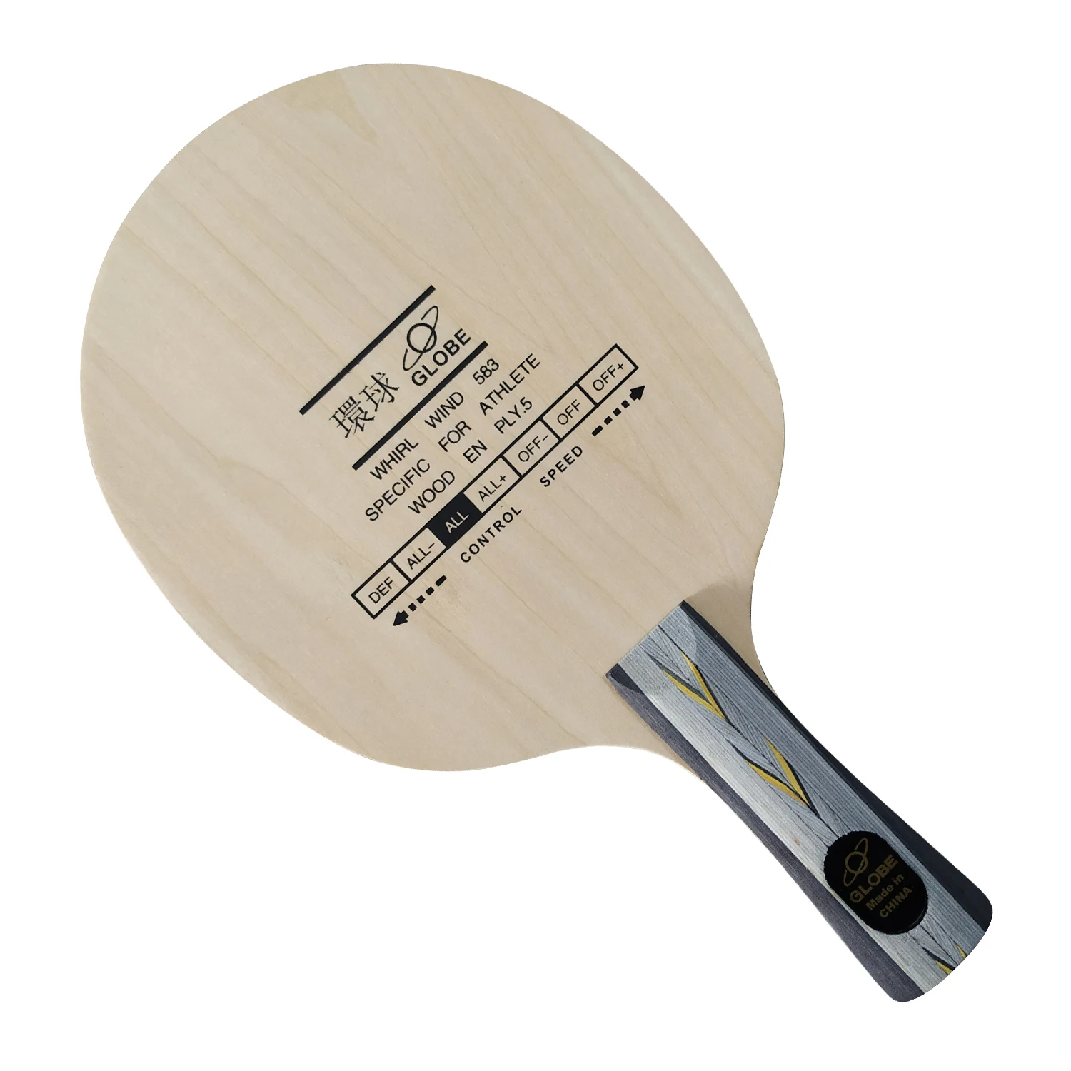 

Globe Whirl Wind 583 Specific For Athlete 5-Plywood Allround Table Tennis Blade for PingPong Racket