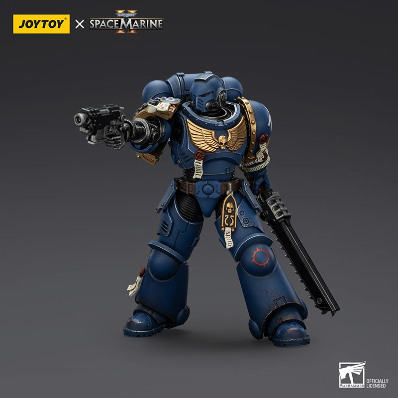 JOYTOY Warhammer 40K Ultramarines Lieutenant Titus Sergeant Gadriel Brother Chairon Collectors Edition Toys Model Action Figure