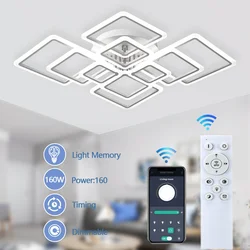 Nordic Pendant Light Ceiling Lamp Modern square LED Chandelier Suitable for Bedrooms Living Rooms Kitchen Dining Lighting Decor