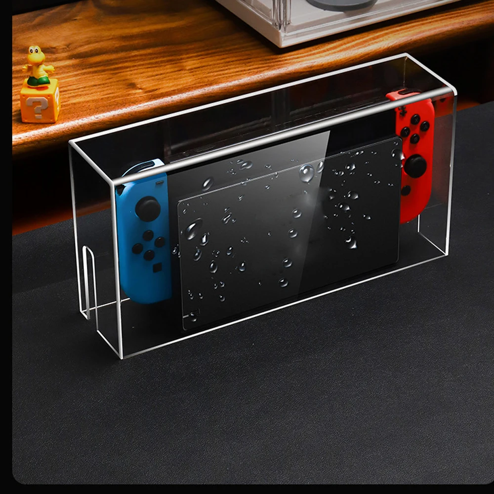 Clear Transparent Storage Acrylic Dust Cover Shell Case For SWITCH NS OLED Game Console Cover Shell Box Display