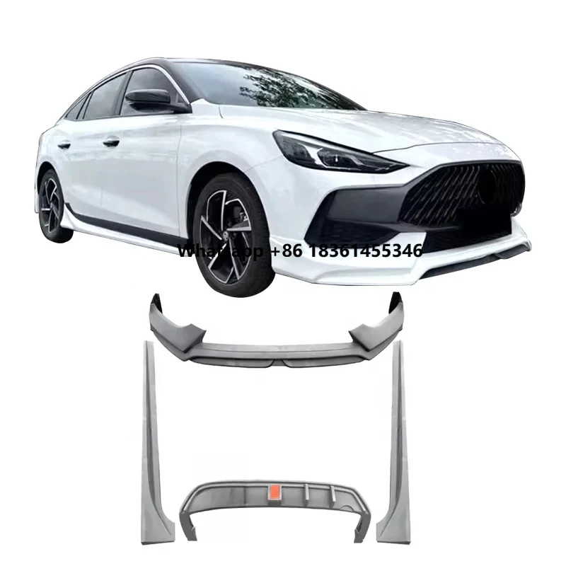 

For MG 5 2021 2022 2023 Side Skirts Front Rear Diffuser Lip with Brake for MG 5 ABS Material Exterior Parts Car Body Kits