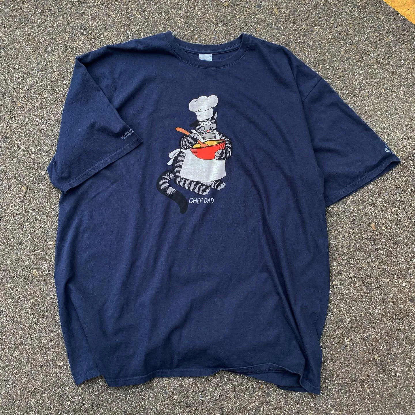 Retro Cartoon  T-shirt Short Sleeve Cured Style Summer Fashion Men's round Neck Cotton Top Lazy Fun Small Audience Interest