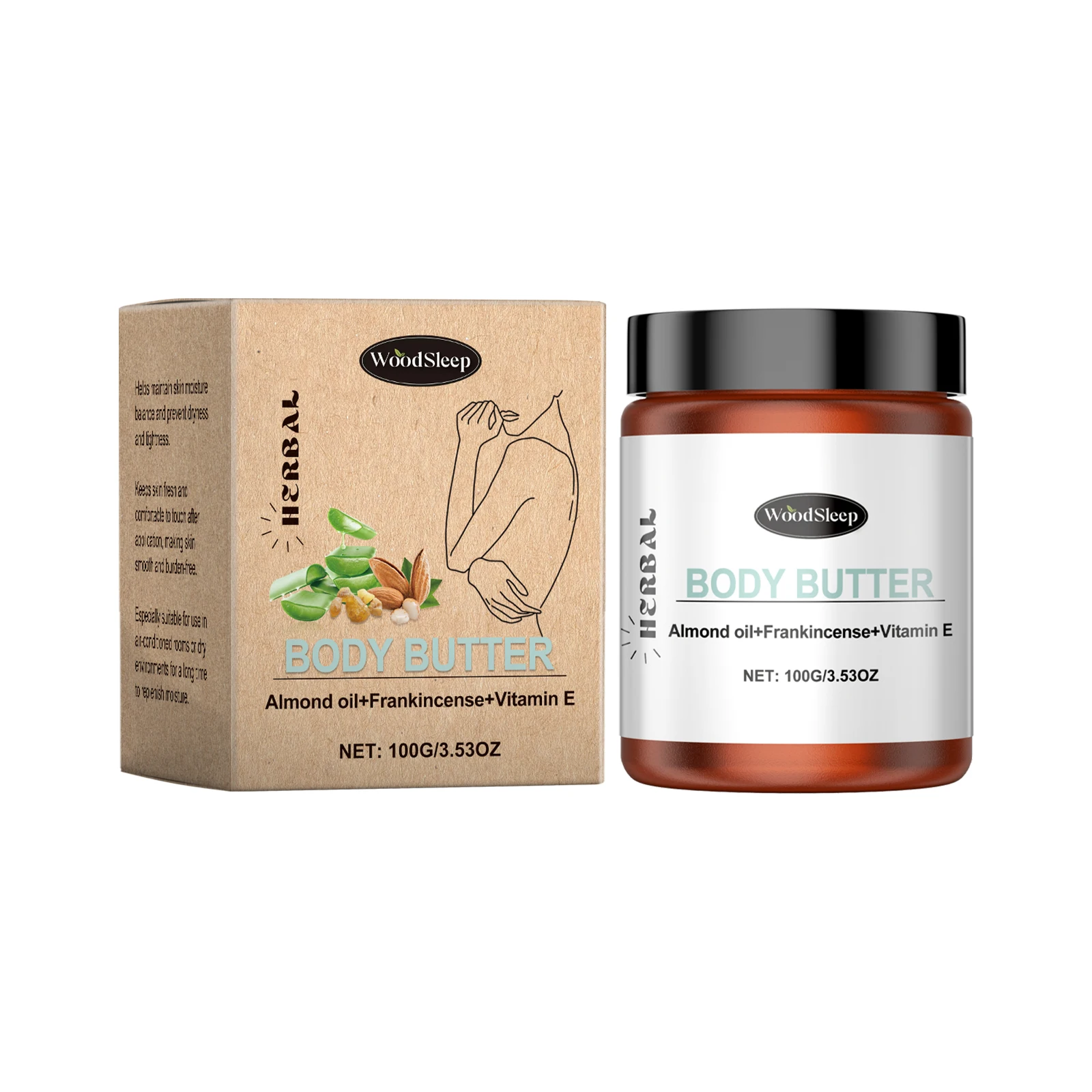 

Woodsleep Body Moisturizer A Moisturizing And NonGreasy Body Moisturizer For Autumn And Winter Skin Care 2pcs