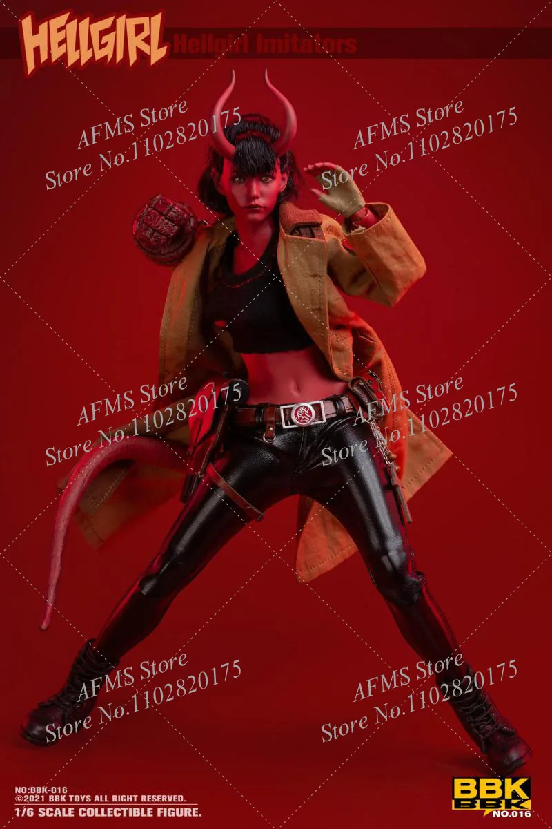 Bbk Bbk016 1/6 Hell Girl Imitator Handsome Female Warrior With Weapon Full Set 12Inch Action Figure Model Toys Best Gift