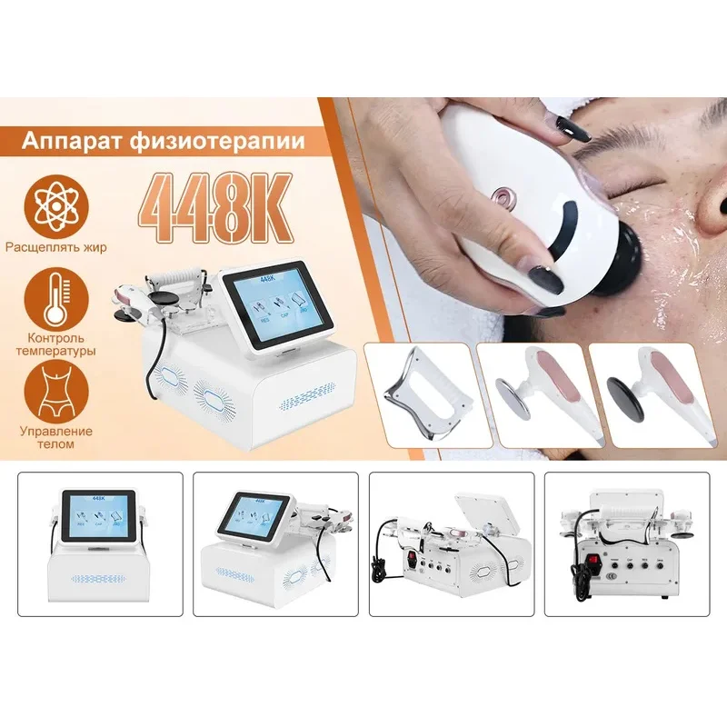 

448kHz Tecar Physiotherapy Machine INDIBA Radio Frequency RET CET Face Lifting Skin Rejuvenation Body Shaping Diathermy Machine