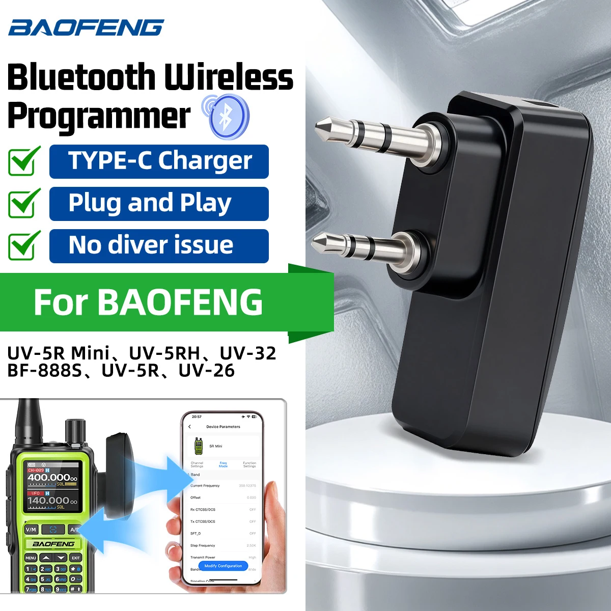 Baofeng Bluetooth W…