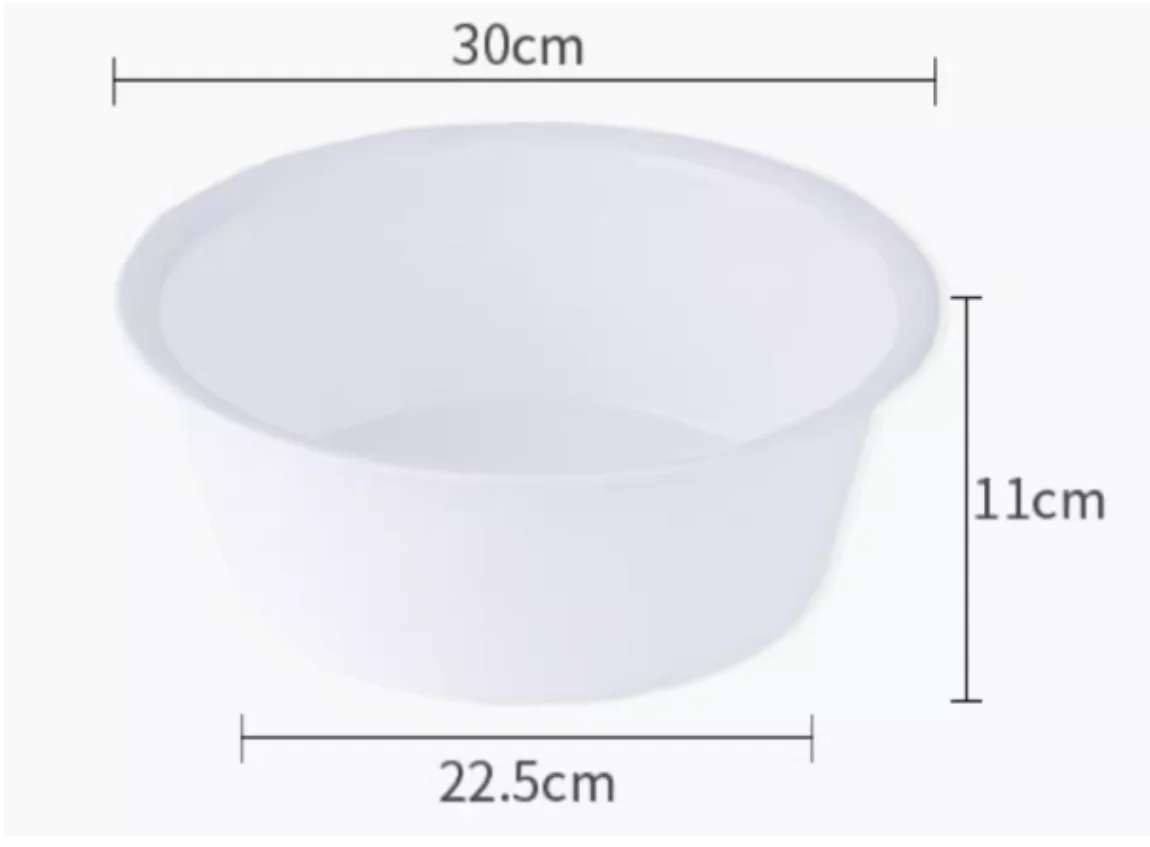 Washbasin for Household Use, Student Dormitory, Small Size, Thick and Durable Basin for Washing Baby's Buttocks, Underwear Basin