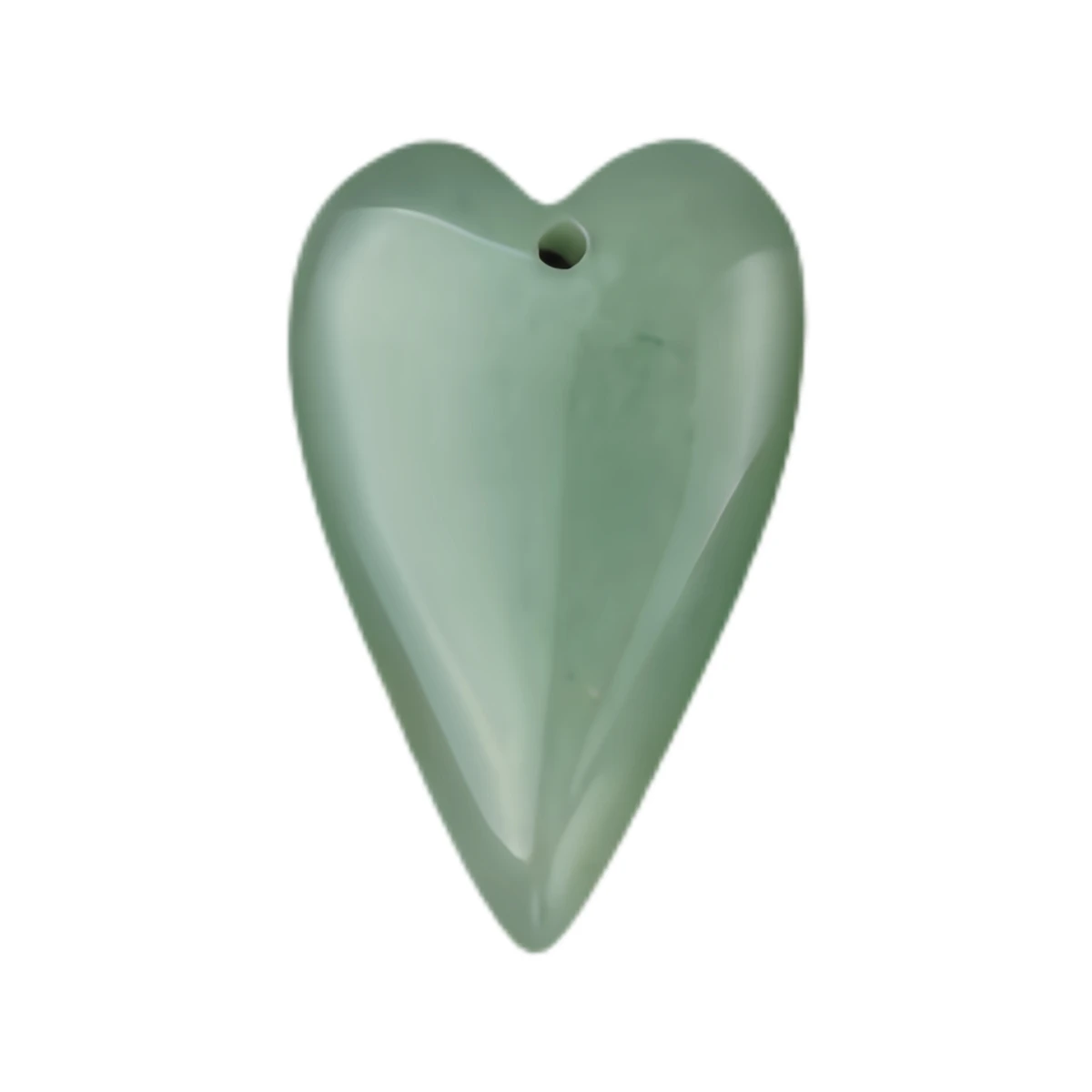 Natural Green Aventurine Heart Pendant for DIY Making Jewelry Necklace Healing Chakra Crystal Teardrop 25x40mm Charms Valentine