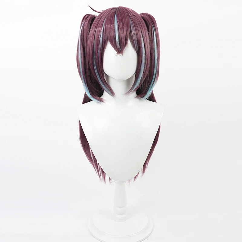Peruki Cosplay Akoya Matama, wstrząsające dziewczynki magiczne Akoya Matama, peruka syntetyczna z mieszanką kucyka 65 cm, odporna na ciepło