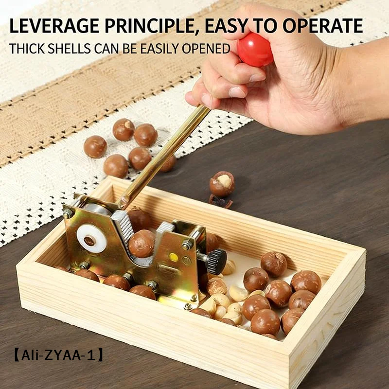 【A】Macadamia Nut Opener Fresh Macadamia Walnut Cracking Tool Hawaiian Sheller Nut Fruit Opener Device
