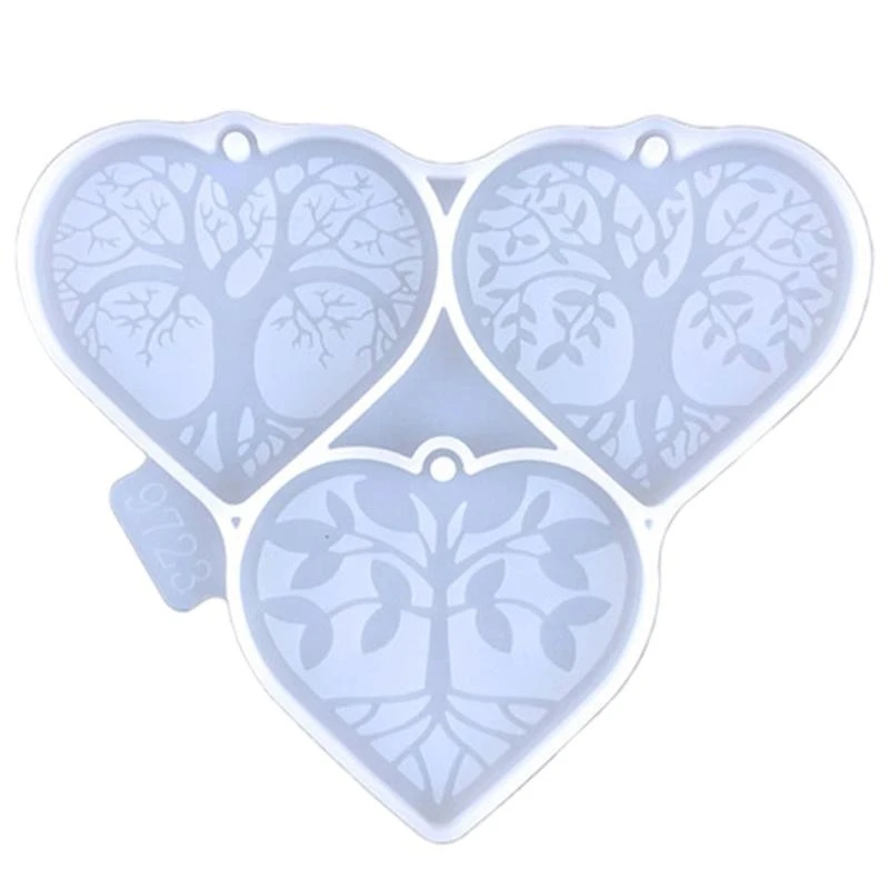 

Life Tree Keyring Mold DIY Crystal Resin Crafts Round Keychain Mold Jewelry Mould