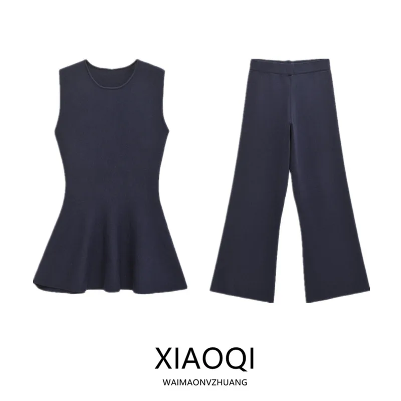 

Women's Faion round Ne Svel Knitted Top Pure Color Versatile Simple Design Autumn Winter New Arrival 25-35 Years Old