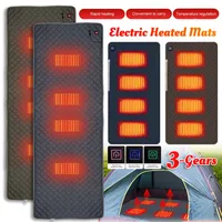 5V USB Electric Heated Pad 3-Level Temperature Thermal Sleeping Pad Cushion Mattress Winter Warmer Blanket Sleeping Pad for Home