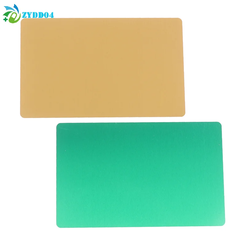 

●50Pcs Laser Engraving Blanks Aluminum Sheet Laser Engraving Business Card Multipurpose DIY Gift Cards , 90 x 60 MM