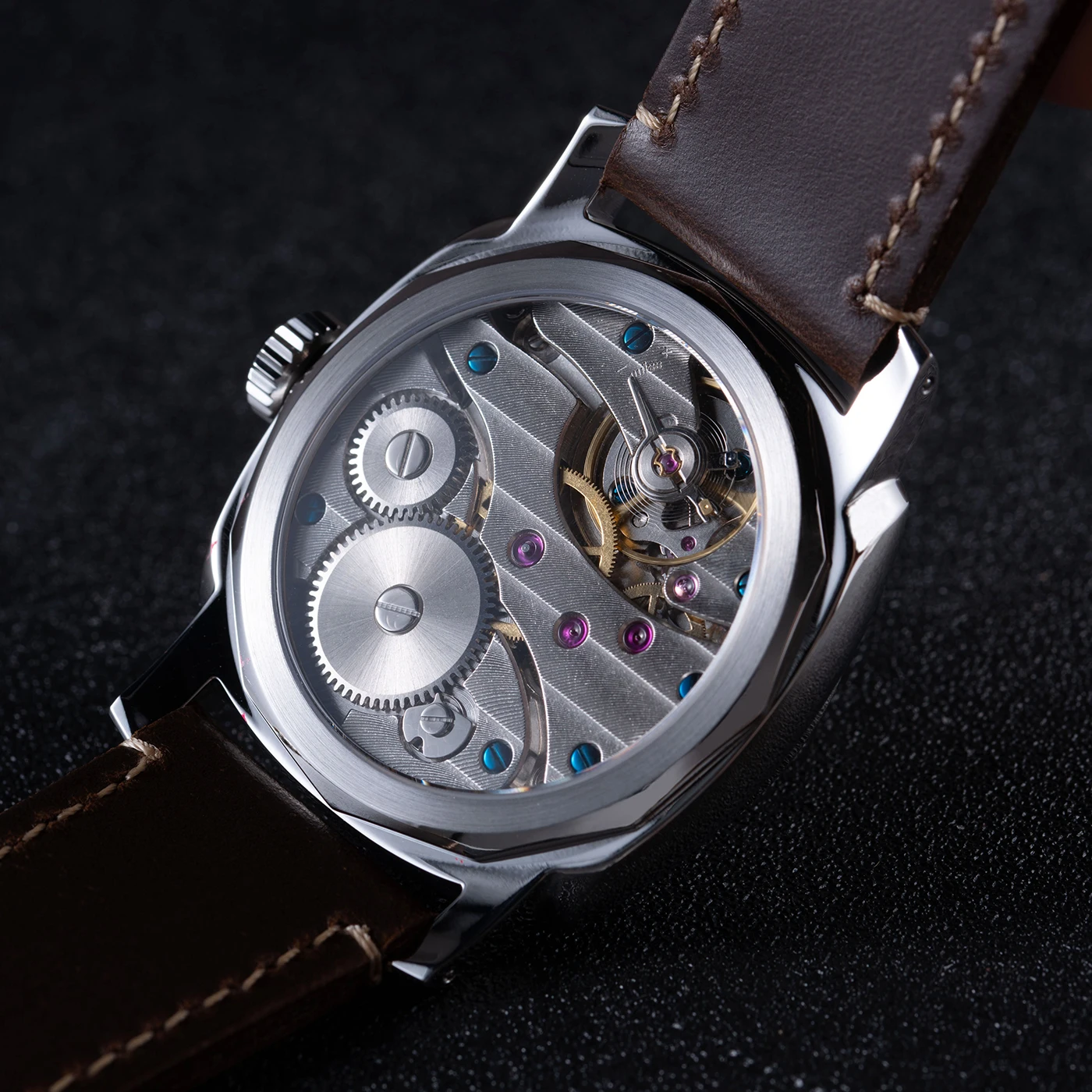 Custom High-end Logo Mechanical Watch Domed Sapphire Crystal BGW9 Lume ST3600 Retro Sandwich Dial Personalized Watches for Man