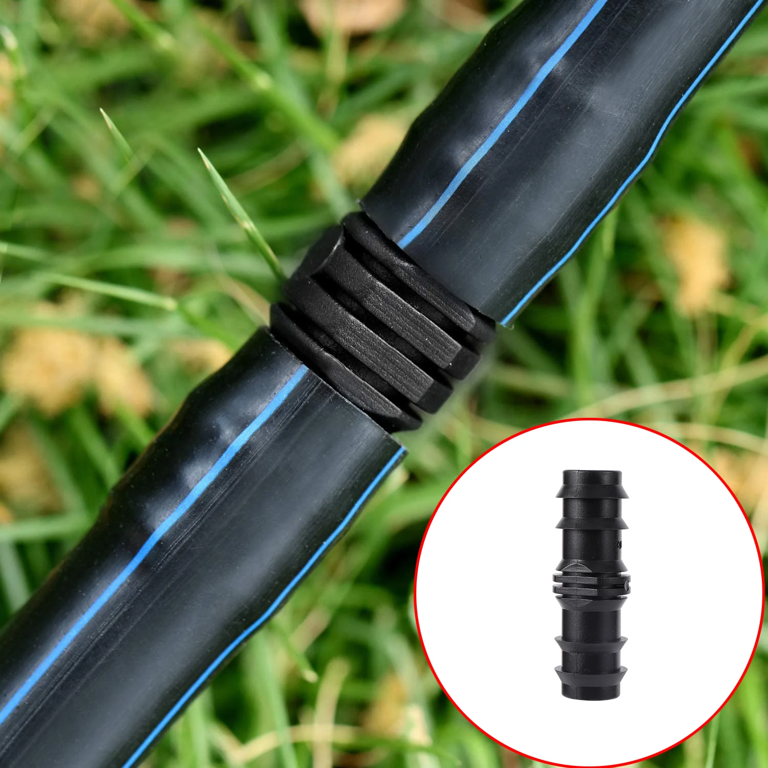 Drip Irrigation Accessory Kit DN25 Irrigation Connector Irrigation Pipe Barb Fitting Accessories Tee Elbow Watering System