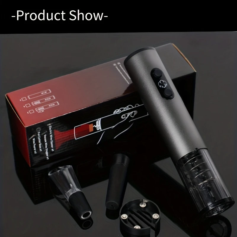 ワイン栓抜きセット,ホイルカッター,エアレーター,真空保存機,簡単に開けてお気に入りのアイテムを保存