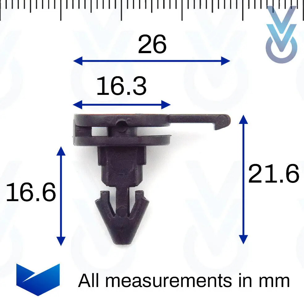 10x Front Wheel Arch Flare & Trim Moulding Clips for some Mini Vehicles 07137036159