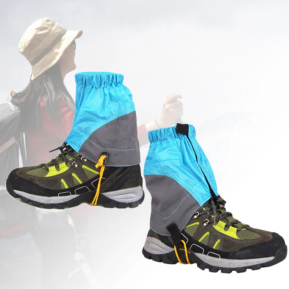 Low Gaiters Adjustable Nylon Gaiters Mountain Climbing Leg Gaiters Outdoor Waterproof Snow Ankle Gaiters Low Shoe Cover X Cm