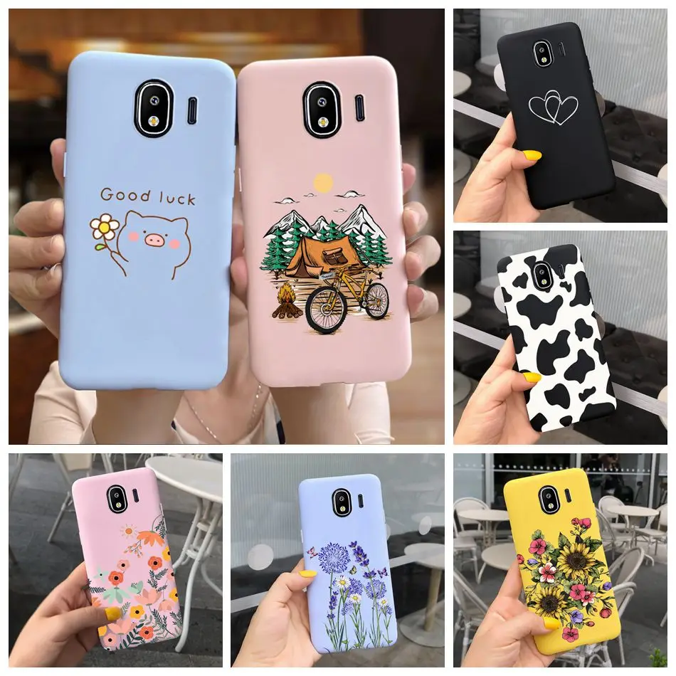 Cute Soft TPU Case For Samsung Galaxy J4 J2 Pro 2018 J2 Core Silicone Phone Case Back Cover For Samsung J4 Plus J2Pro J2core J4+