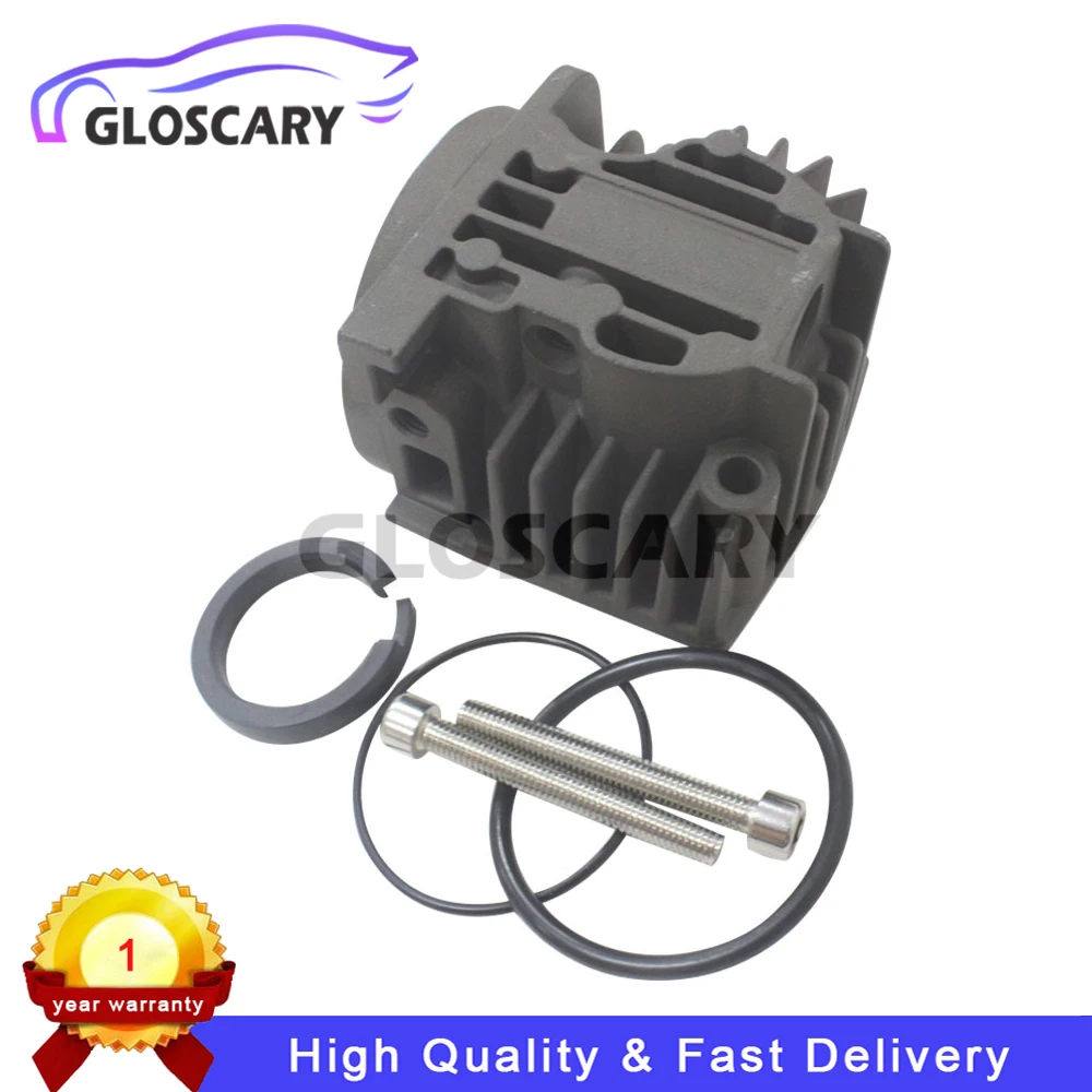 Para touareg cayenne audi a6 c6 q7 bmw e53 l322 nova suspensão a ar compressor bomba cabeça do cilindro + anel parafuso kits de reparo