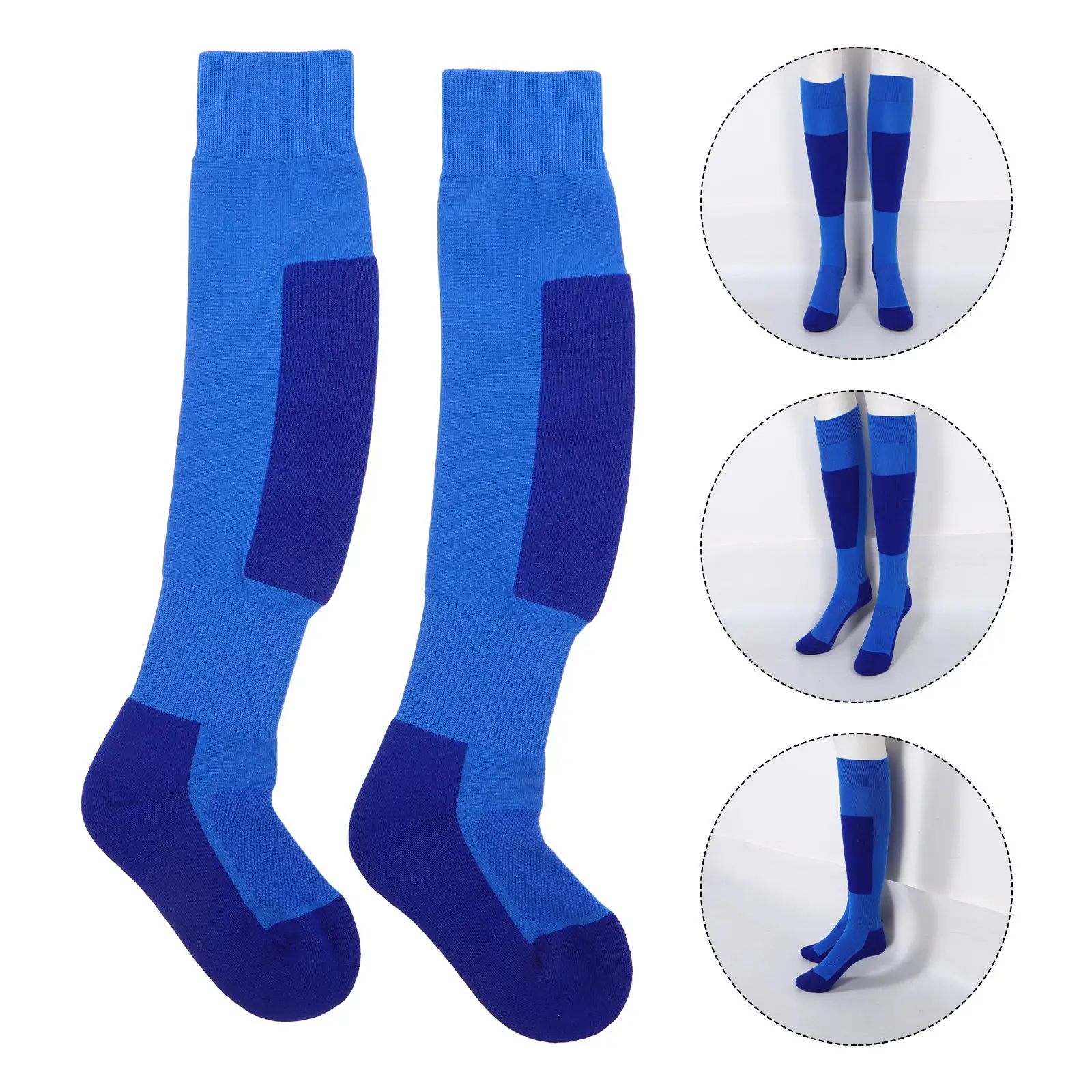 

1 пара спортивных хлопковых гольфов выше колена для фехтования, командных видов спорта, хоккея, хоккея на траве, софтбола, бейсбола