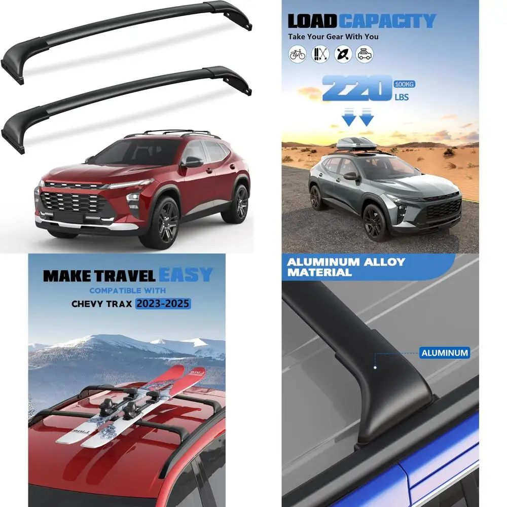 

Aluminum Heavy Duty Roof Rack Cross Bars for Chevy Trax 2RS ACTIV LT 2023-2025, Supporting 220lbs