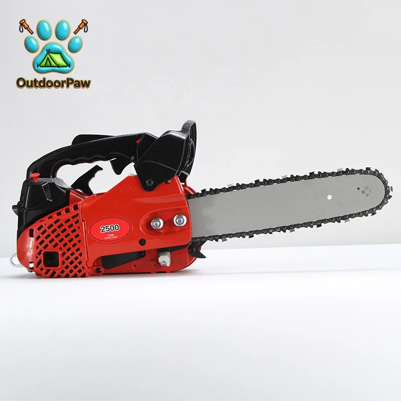 Mini portable 2500 small chain bamboo saw 25cc saw portable single hand saw 8500rpm 305mm