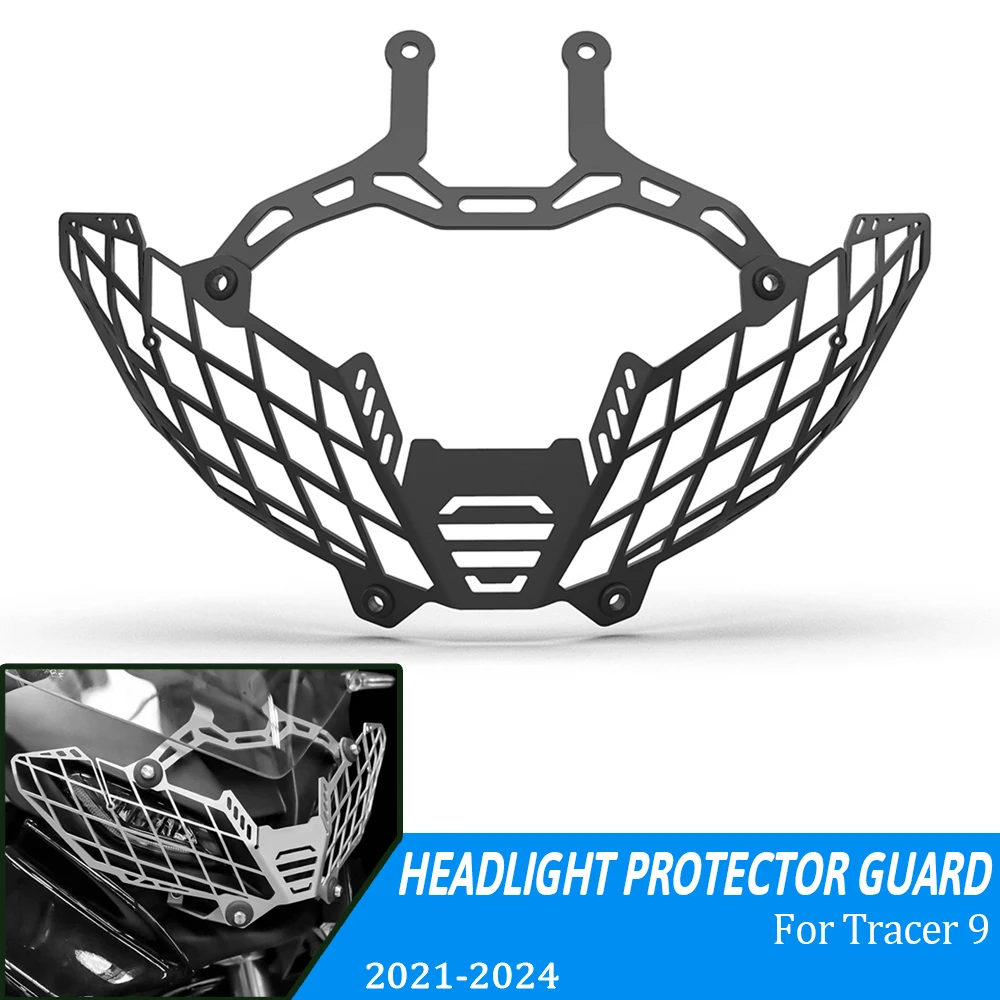 

For Yamaha Tracer 9 GT Tracer9GT Tracer9 9GT 2021 2022 2023 2024 Motorcycle Accessories Headlight Grill Guard Cover Protection
