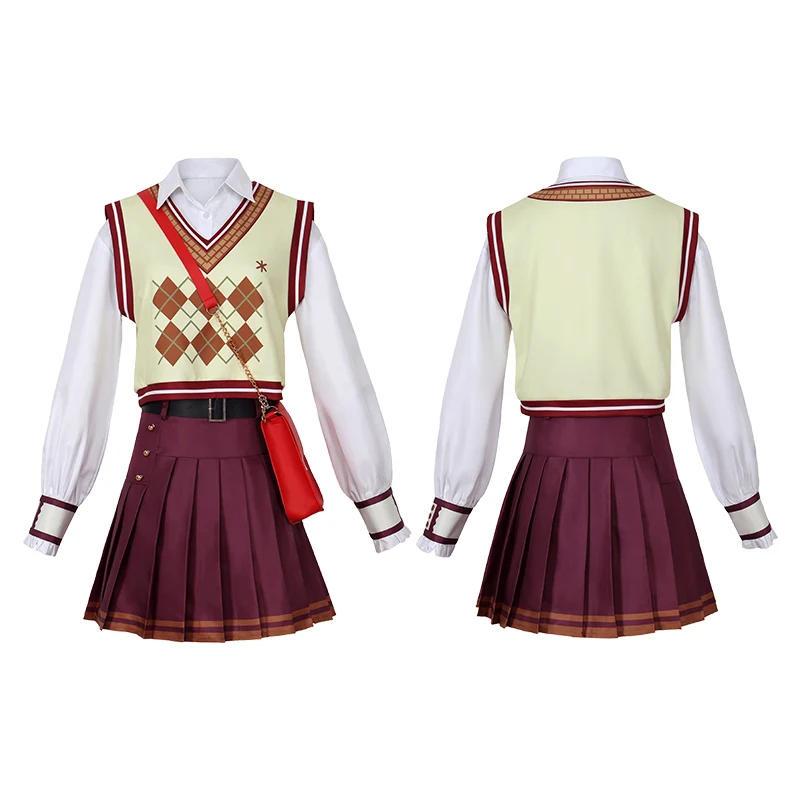 Projeto sekai colorido palco ligação cosplay shinonome ena yoisaki kanade tenma saki bonito menina lolita vestido peruca conjunto dia das bruxas