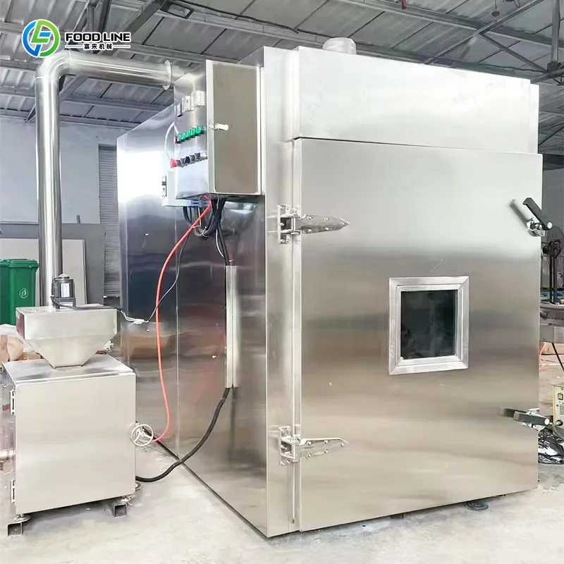 Meat Smoker Oven Stainless Steel Industrial Gas Cooker For Smoked Duck Poultry Commercial Processing Customized