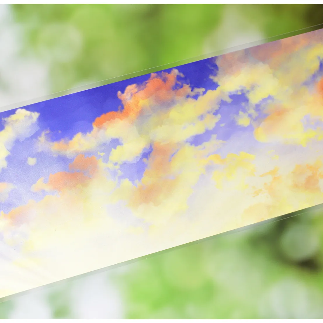 Sky Landscape Washi Tape, Colorful Cloud Pattern, Chinese Style Element, DIY Journal Decorative Adhesive Sticker for Kids