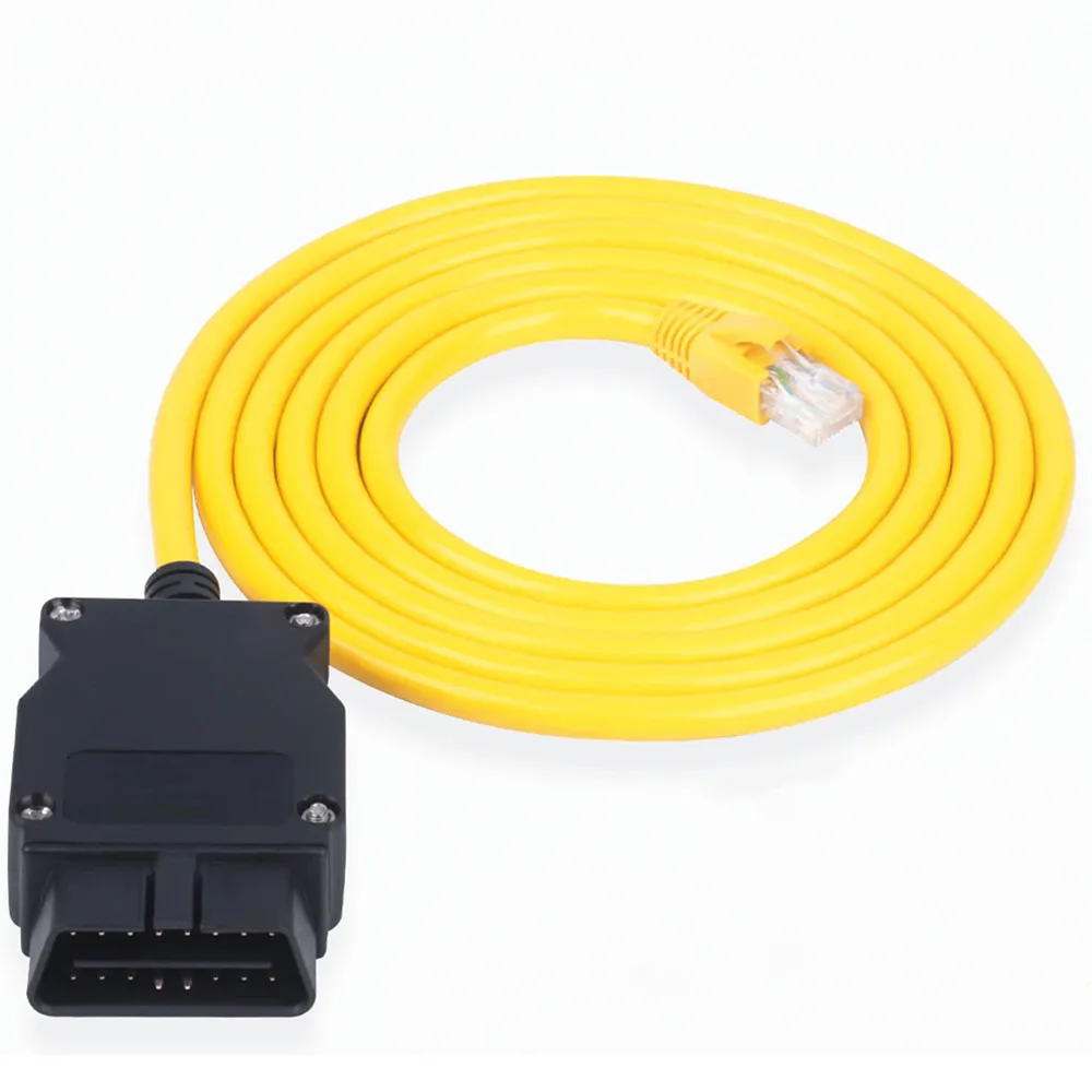 كابل ENET عالي الجودة لسيارة BMW F-series ICOM Obd2 كابل تشخيص الترميز إيثرنت إلى البيانات أداة ترميز البيانات المخفية OBDII