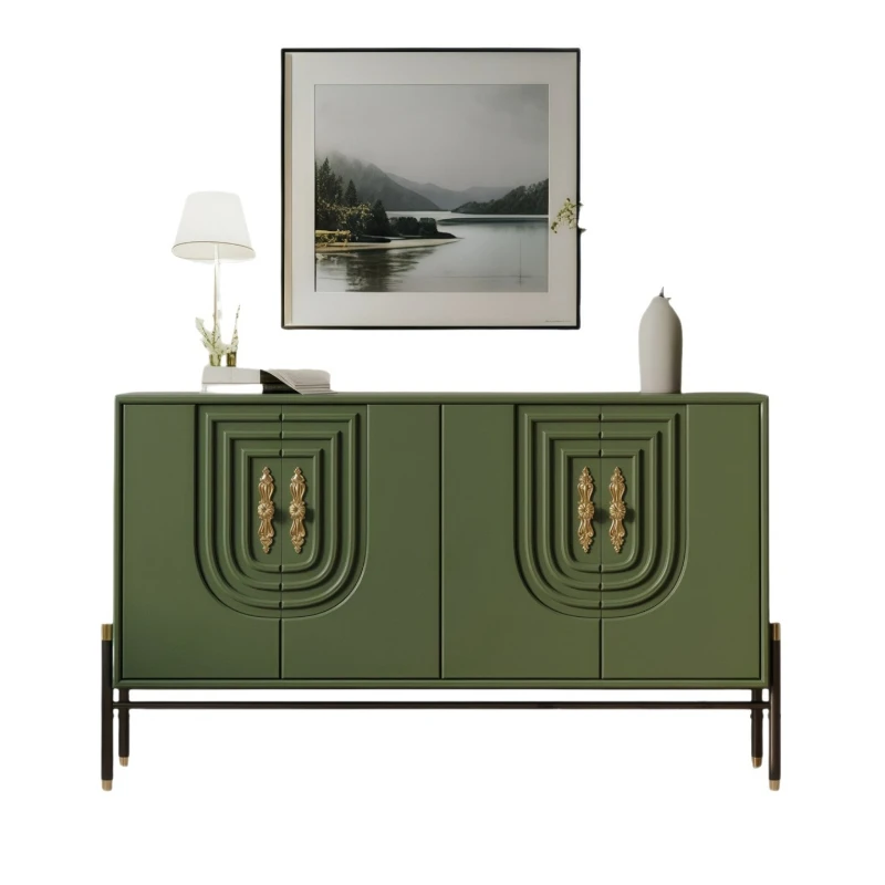 Minimalist paint dining side cabinet, entrance entrance cabinet, modern simplicity, living room storage
