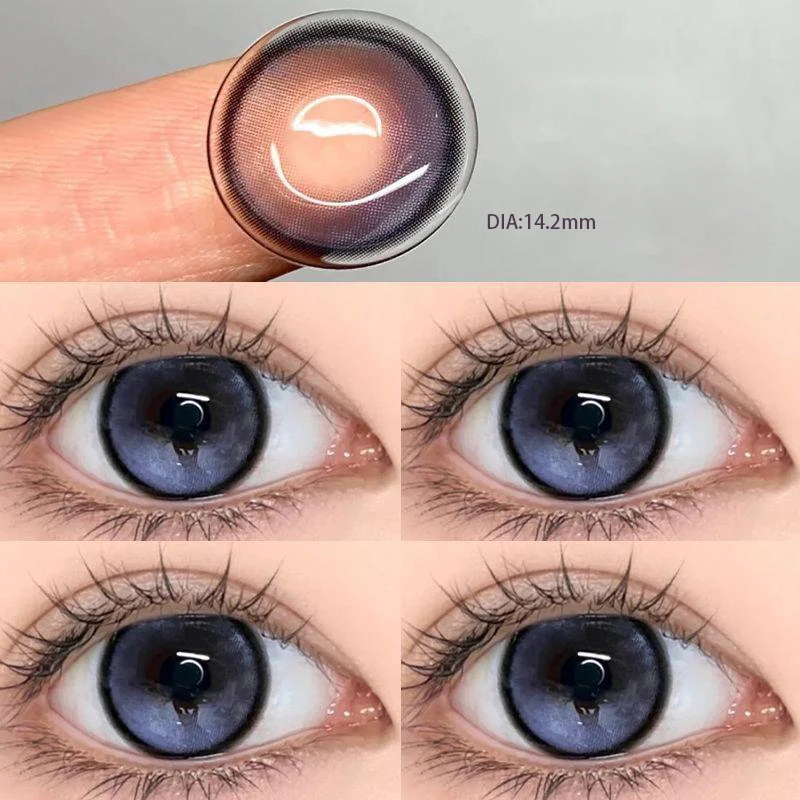 1 Pair Natural Contact Lenses for Eyes Myopia Prescription Fashion Eyes Round Soft Lens Student Color Cosmetics Free Shipping