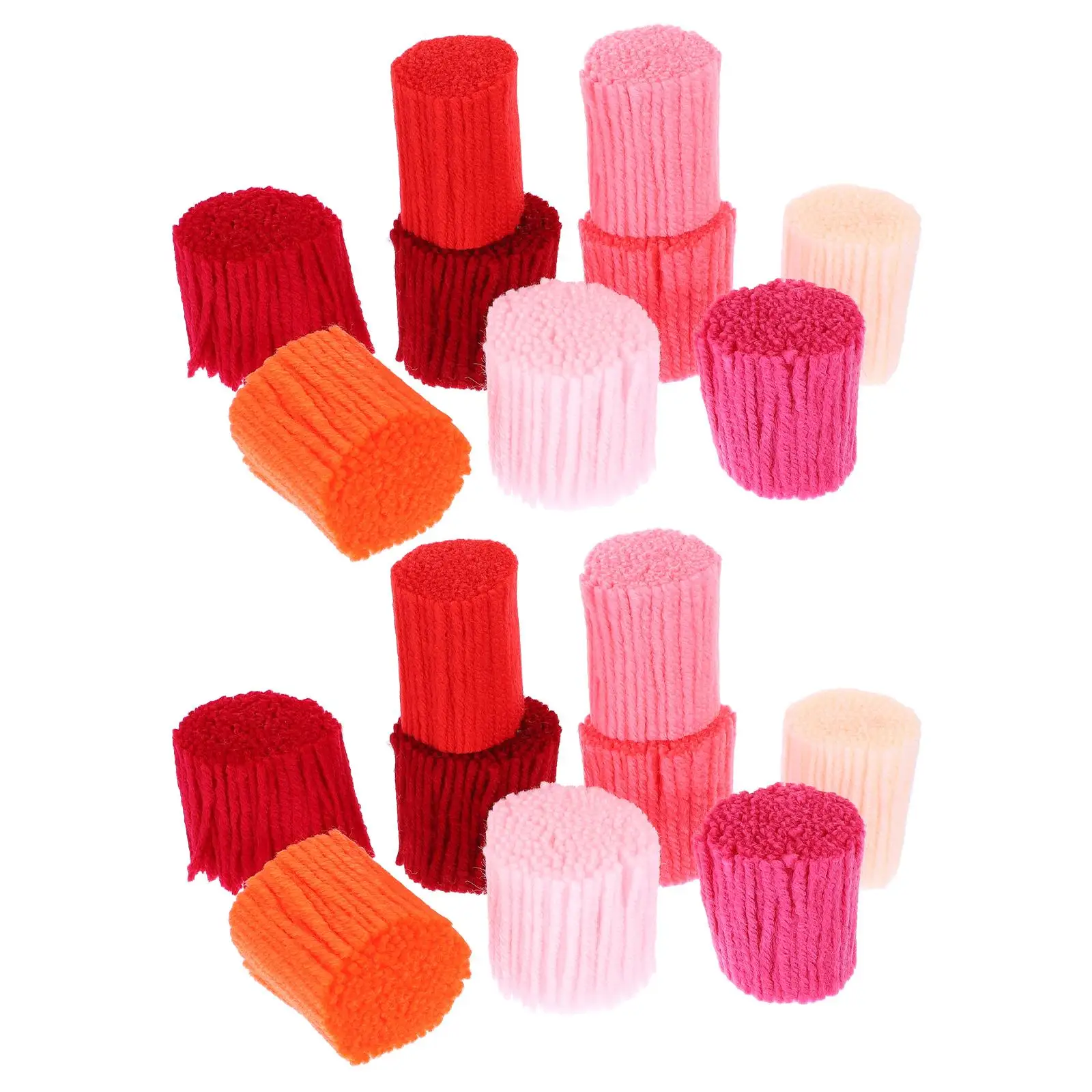 

18 Pcs Pre-cut Acrylic Yarn Balls for Latch Hook Crafts DIY Weaving Rug Easy Clean Durable Suitable Home Textiles