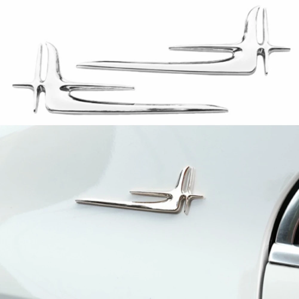 For Car Body Decoratio Decal Sticker Practical 137mm X 48mm Silver Extended Edition Car Side Sticker Automotive Accessories