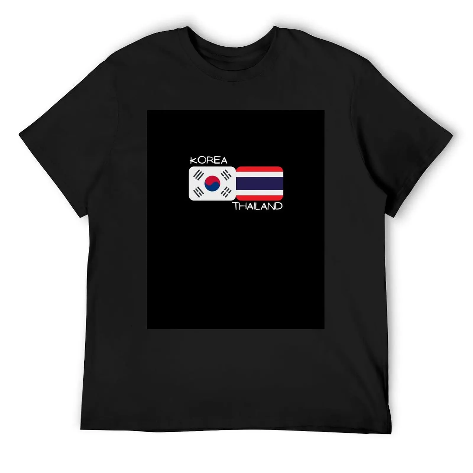 

Korean Thai - Korea And Thailand T-Shirt tops oversized graphic tee anime tshirt mens white t shirts