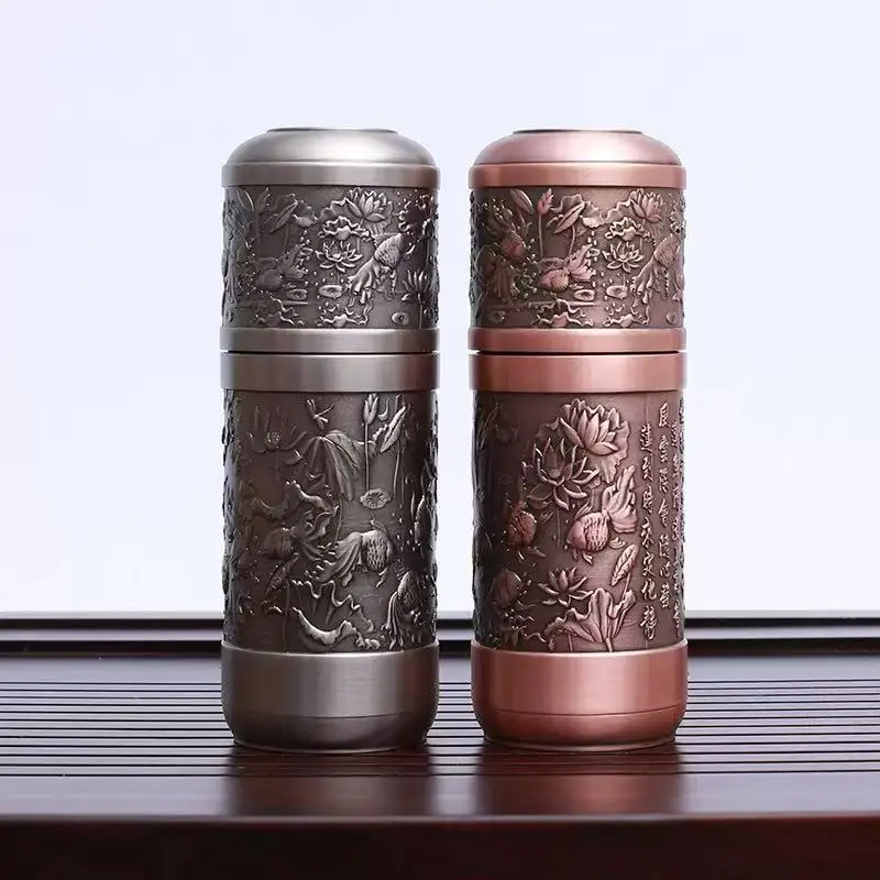 Jinyu Mantang Silver Cup Relief Silver Plated Health Cup Water Cup Insulated Cup Gift Business Silver Cup