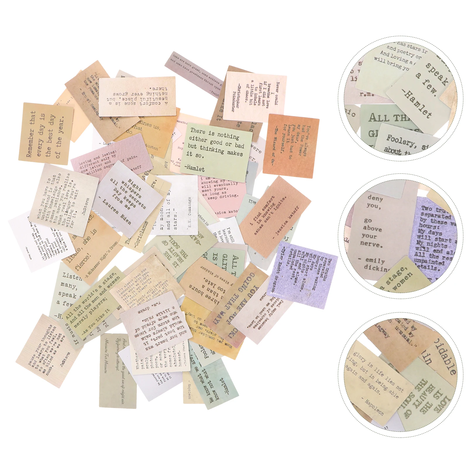 

60pcs Inspirational Quotes Waterproof Motivational Planner Stickers Scrapbook Journal Stickers Set Laptop Diary