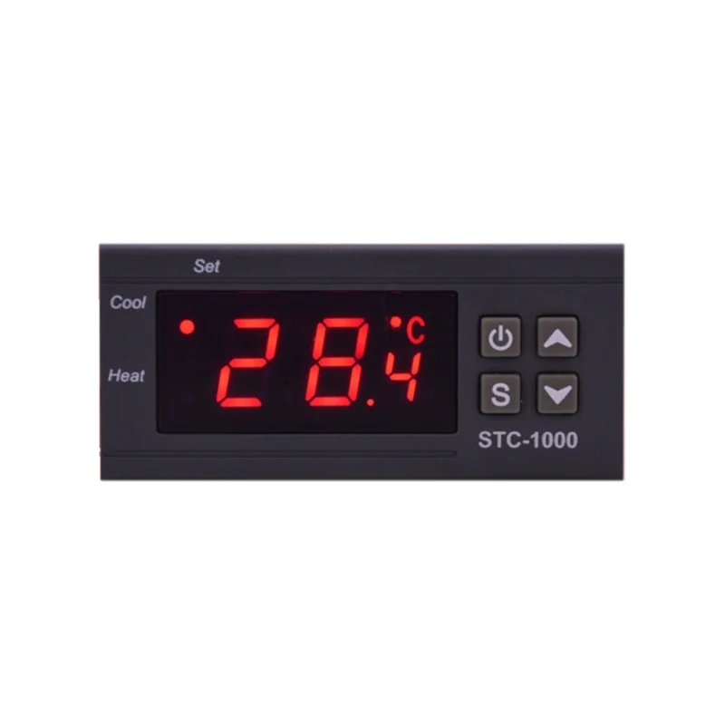 SQPP-STC 1000 светодиодный цифровой термостат для контроллера температуры инкубатора, реле терморегулятора для систем отопления и охлаждения