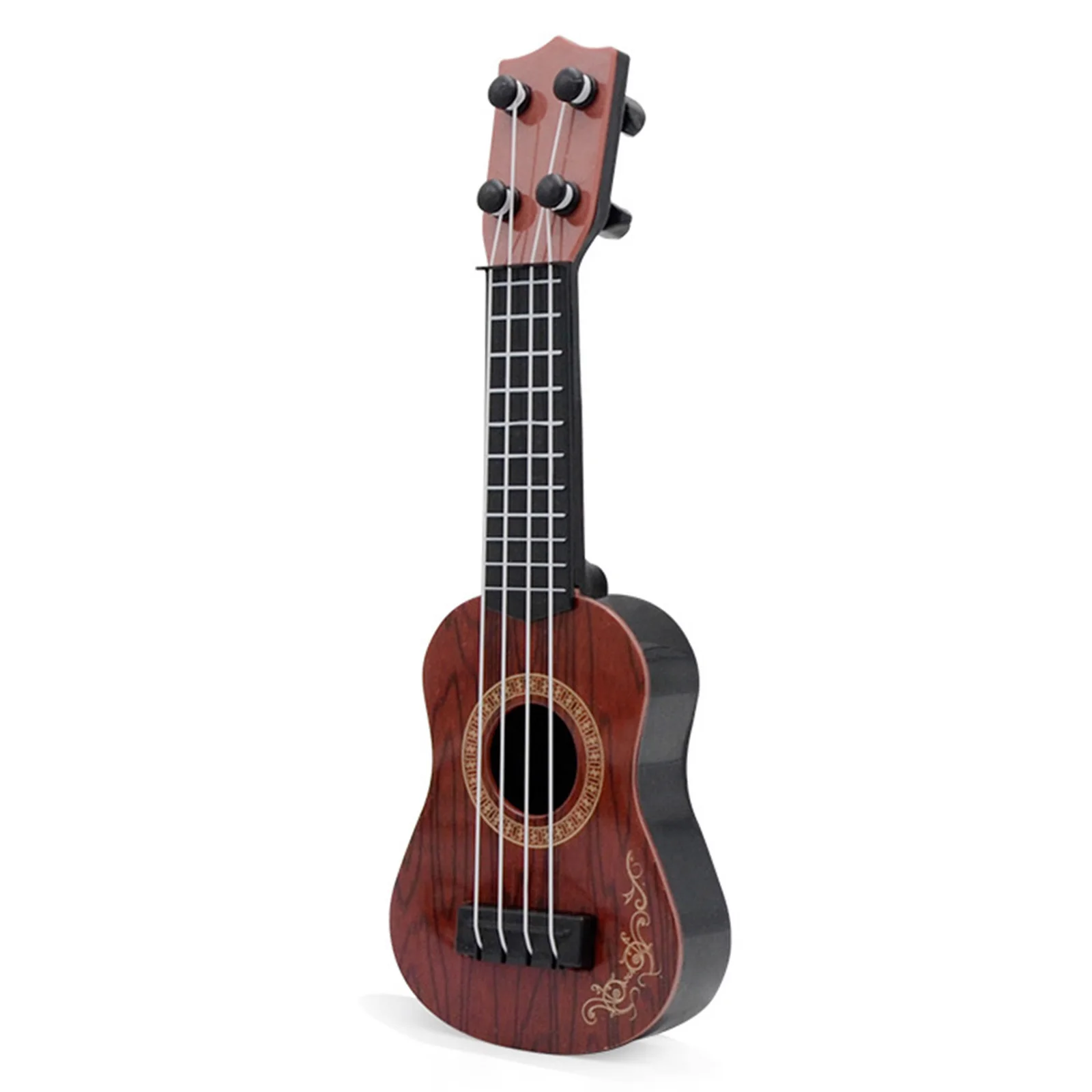 เด็กคลาสสิกเครื่องสายมินิคลาสสิกกีตาร์ Ukulele ของเล่นแบบพกพาน้ําหนักเบาปลอดภัย Party Supplies สําหรับเทศกาลจอแสดงผล