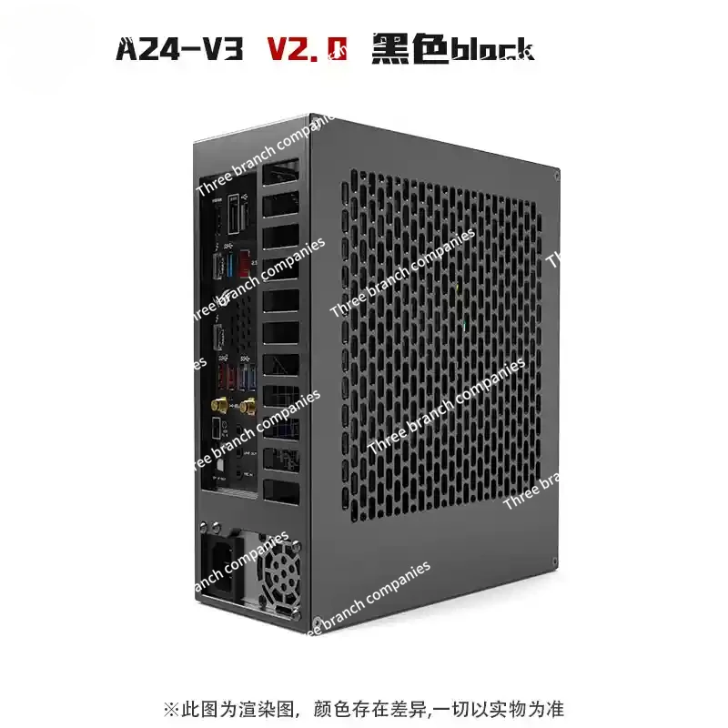 

5 liters mini A24-V5 2.0 /4 liters mini A24-V3 2.0 dual-slot single display 1u power supply itx chassis, double-sided chamfer