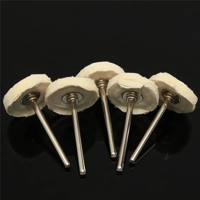 5Pcs Polish Cloth Polishing Wheel Buffer Pad Cotton For Dremel Jewelry Mold Cavity Medical Equipment Buffing Wheel Brush Head