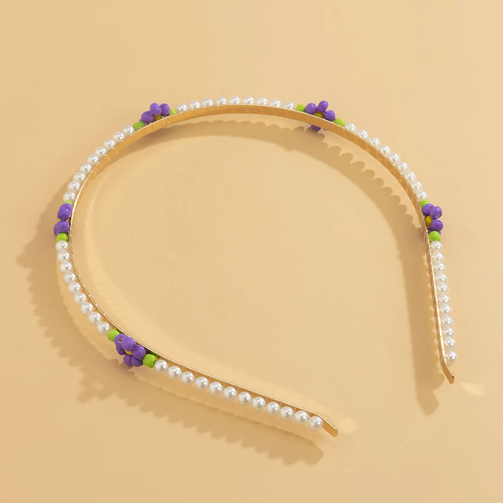 

Pearl Headb Hair Accessories Women Daisy Flower Party Themed Beautiful Color Hairstyle Wedding Bride