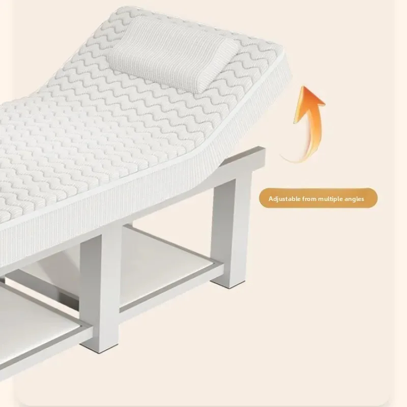 Massage bed with embroidery patterns, eyelashes, moxibustion, for beauty salon, specialist massage bed, physiotherapy bed, solid