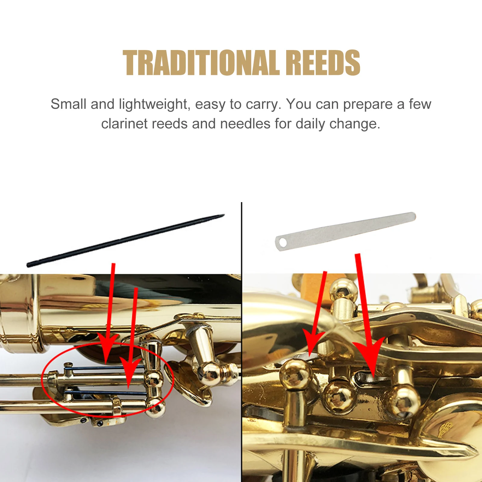

1Set Saxophone Reeds High Quality Steel Spring Needles for Tenor Sax Repairing DIY Musical Instrument Accessories Set