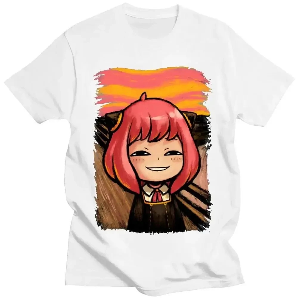 Japanese Anime Spy X Family Anya Forger Graphic Print T Shirt Streetwear Men Women Fashion Short Sleeve Plus Size T Shirt 42338