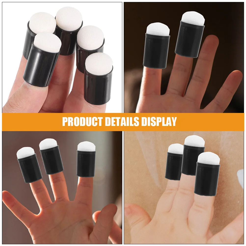 

15Pcs Easy Clean Finger Sponge Daubers for DIY Handcrafts Stamping Ink Blending Practical Use Finger Sponge Daubers